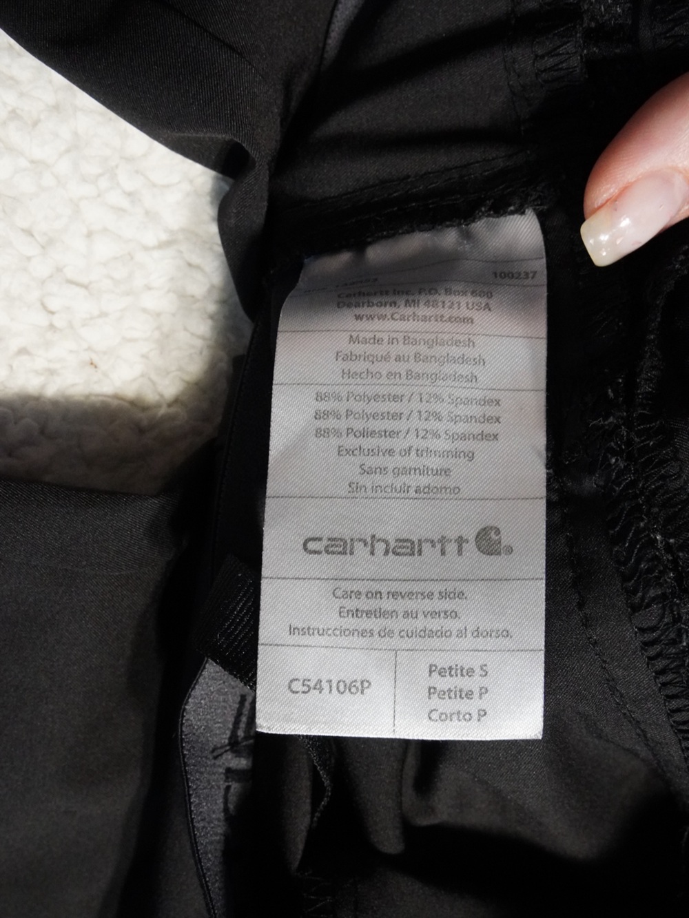 Carhartt Force Black Medical Scrub Cargo Joggers Pants Size Small Petite - Picture 3 of 9